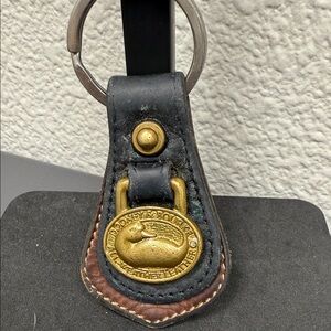 Rare Vintage Dooney & Bourke Black and Gold Key Holder